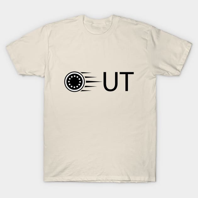 Out going out creative artwork T-Shirt by CRE4T1V1TY